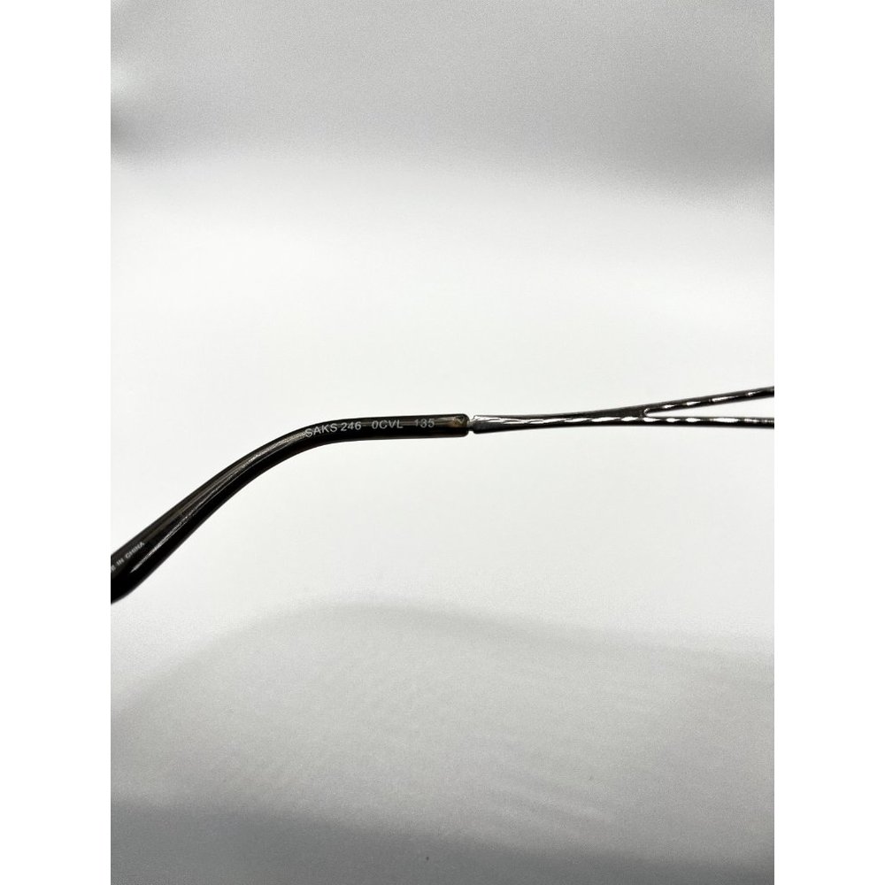 Saks Fifth Avenue Eyeglasses Halfrim Saks 246 OCVL 135 Dark Brown - Picture 5 of 5